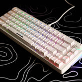hvid-mekanisk-gaming-tastatur