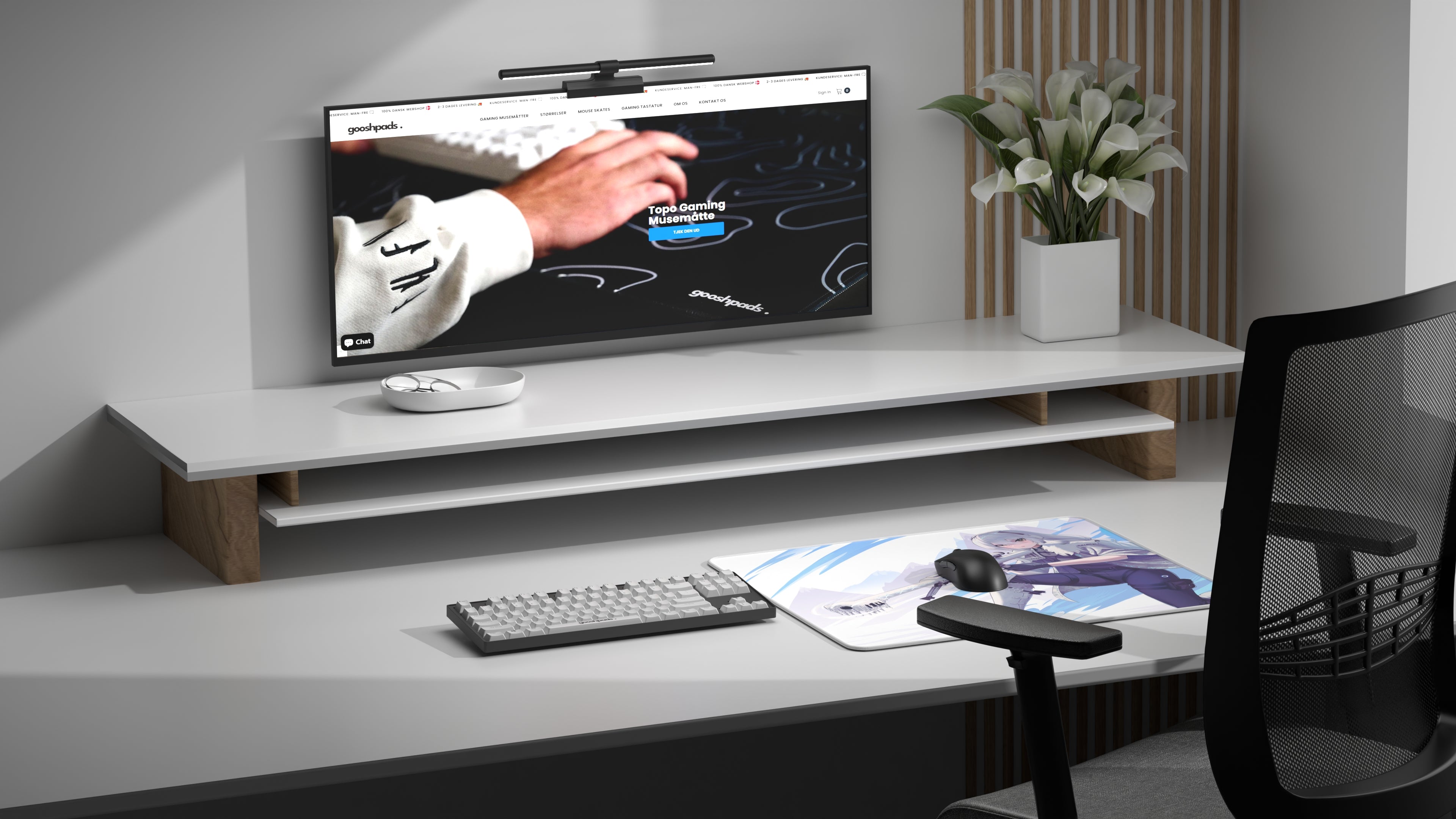 Stor Gaming Musemåtte (40x45 cm) - Freyja