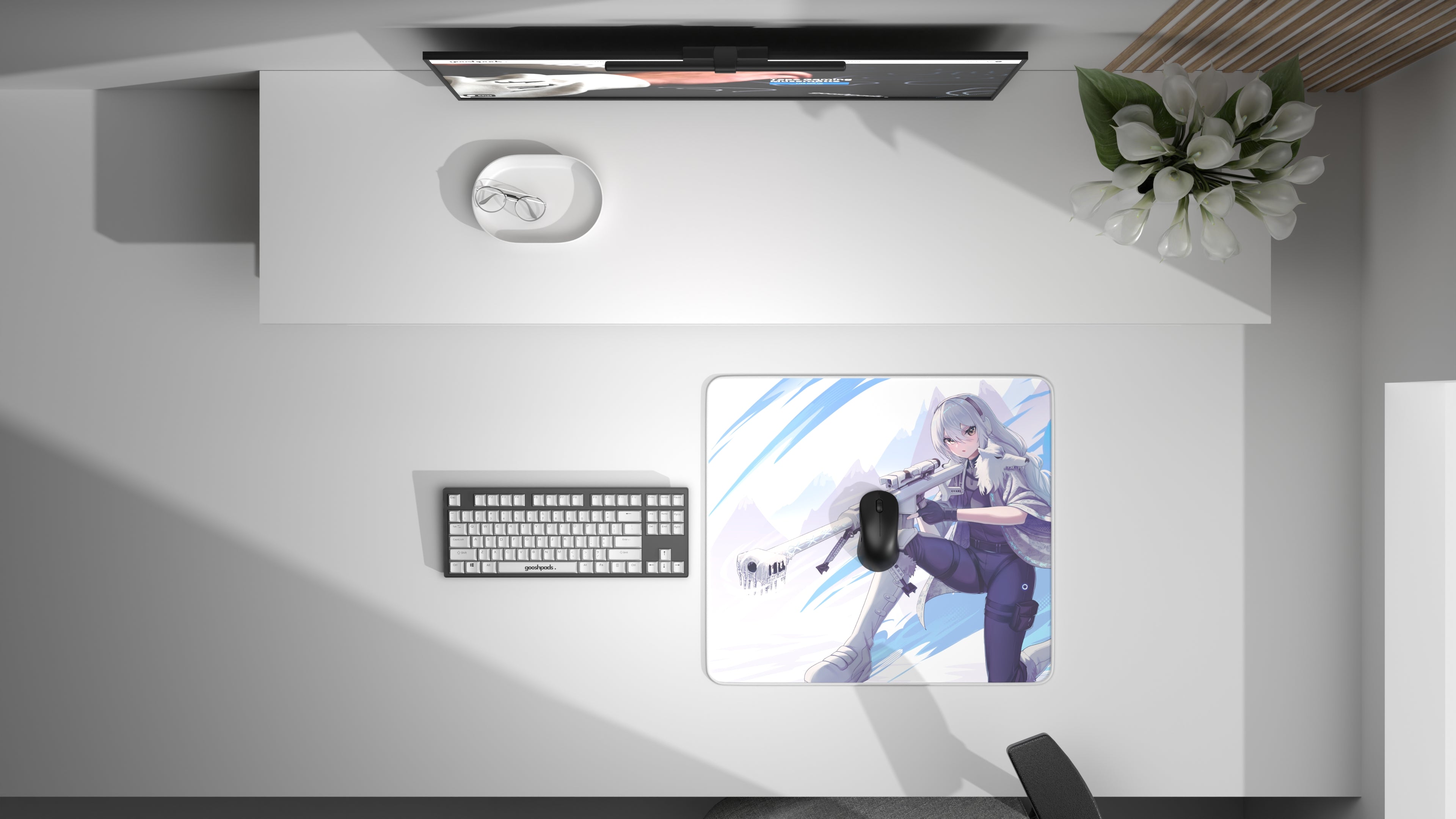 Stor Gaming Musemåtte (40x45 cm) - Freyja